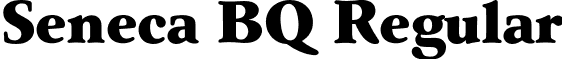 Seneca BQ Regular font - SenecaBQ-ExtraBold.otf