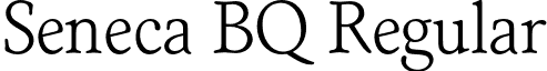 Seneca BQ Regular font - SenecaBQ-Light.otf