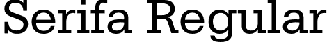 Serifa Regular font - SerifaBT-Roman.otf
