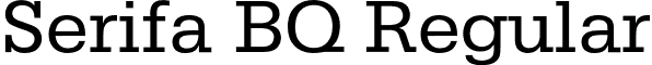 Serifa BQ Regular font - SerifaBQ-Regular.otf