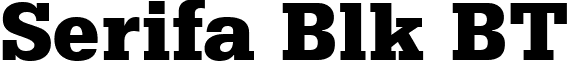 Serifa Blk BT font - Serifa_Blk_BT_Black.ttf
