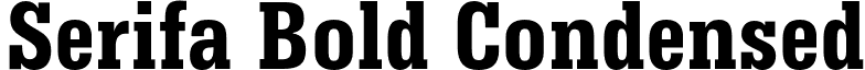 Serifa Bold Condensed font - SerifaBT-BoldCondensed.otf