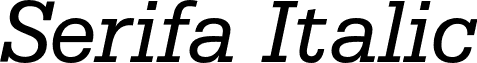 Serifa Italic font - SerifaBT-Italic.otf