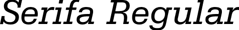 Serifa Regular font - Serifa-Italic.otf