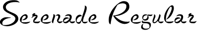 Serenade Regular font - Serenade.otf