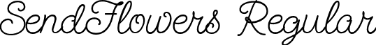 SendFlowers Regular font - SendFlowers.ttf