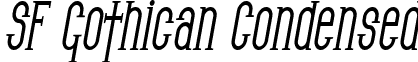 SF Gothican Condensed font - SF_Gothican_Condensed_Bold_Oblique.ttf