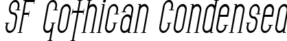 SF Gothican Condensed font - SF_Gothican_Condensed_Oblique.ttf