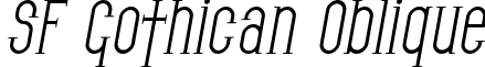 SF Gothican Oblique font - SF_Gothican_Oblique.ttf