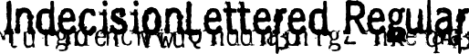 IndecisionLettered Regular font - IndecisionLettered.otf