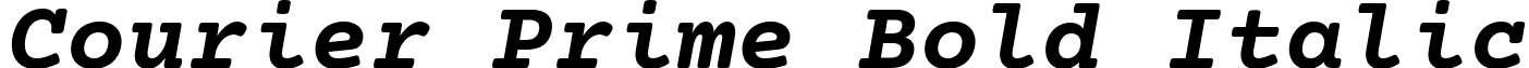 Courier Prime Bold Italic font - Courier Prime Bold Italic.ttf
