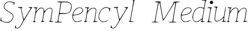 SymPencyl Medium font - SymPencyl.ttf