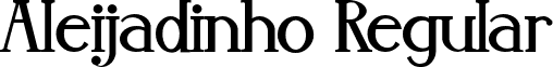 Aleijadinho Regular font - ALEIJADI.OTF