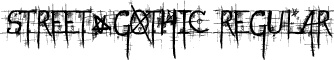 STREET@GOTHIC Regular font - STREETaGOTHIC.ttf