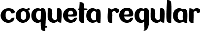 Coqueta Regular font - coqueta.ttf