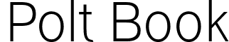 Polt Book font - Polt-Book.otf