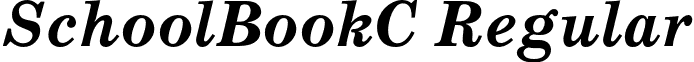 SchoolBookC Regular font - SchoolBookC-BoldItalic.otf