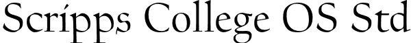 Scripps College OS Std font - ScrippsCollegeOSStd.otf