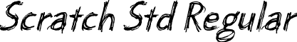 Scratch Std Regular font - ScratchStd.otf