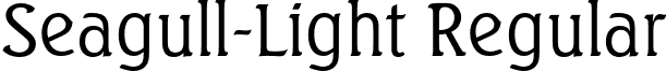 Seagull-Light Regular font - Seagull-Light.otf