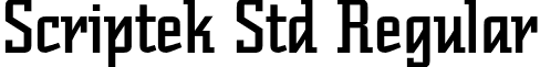 Scriptek Std Regular font - ScriptekStd.otf