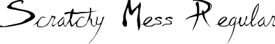 Scratchy Mess Regular font - Scratchy_Mess.ttf