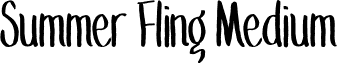 Summer Fling Medium font - SummerFling.otf