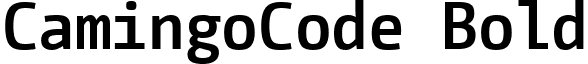 CamingoCode Bold font - CamingoCode-Bold.ttf