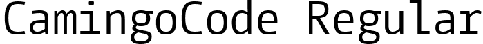 CamingoCode Regular font - CamingoCode-Regular.ttf