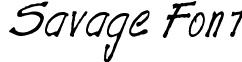 Savage Font font - SavageFont.otf