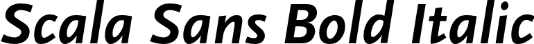 Scala Sans Bold Italic font - ScalaSans-BoldItalic.otf
