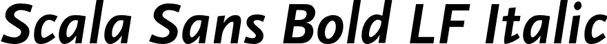 Scala Sans Bold LF Italic font - ScalaSans-BoldLFItalic.otf