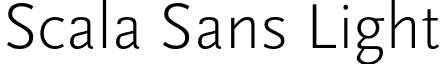 Scala Sans Light font - ScalaSans-Light.otf