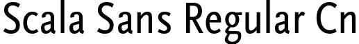 Scala Sans Regular Cn font - ScalaSans-RegularCn.otf