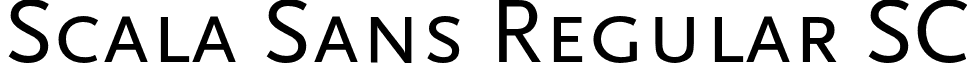 Scala Sans Regular SC font - ScalaSans-RegularSC.otf