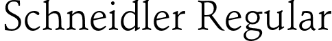 Schneidler Regular font - SchneidlerBT-Roman.otf