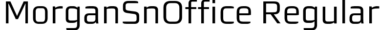 MorganSnOffice Regular font - MorganSnOffice.otf