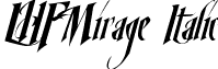 LHFMirage Italic font - LHFMirage_Italic.ttf