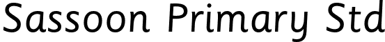 Sassoon Primary Std font - SassoonPrimaryStd.otf