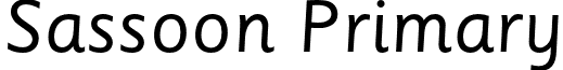 Sassoon Primary font - Sassoon-Primary.otf