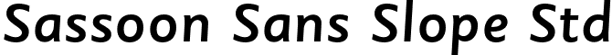 Sassoon Sans Slope Std font - SassoonSansSlopeStd-Medium.otf