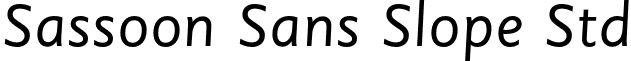 Sassoon Sans Slope Std font - SassoonSansSlopeStd.otf