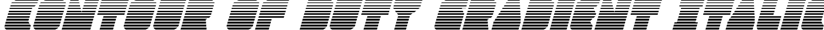 Contour of Duty Gradient Italic font - contourofdutygradital.ttf