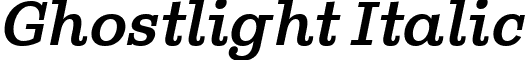 Ghostlight Italic font - Ghostlight-Italic.ttf