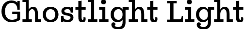 Ghostlight Light font - Ghostlight-Light.ttf