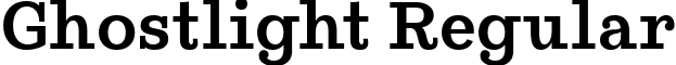 Ghostlight Regular font - Ghostlight-Regular.ttf