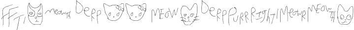 Mew Too CatDings font - MewTooCatDings.otf