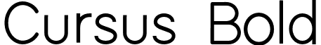 Cursus Bold font - Cursus_Bold.otf