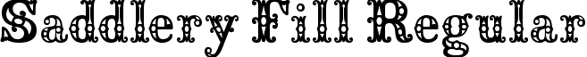 Saddlery Fill Regular font - Saddlery_Fill.ttf