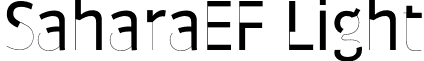 SaharaEF Light font - SaharaEF-Light.otf